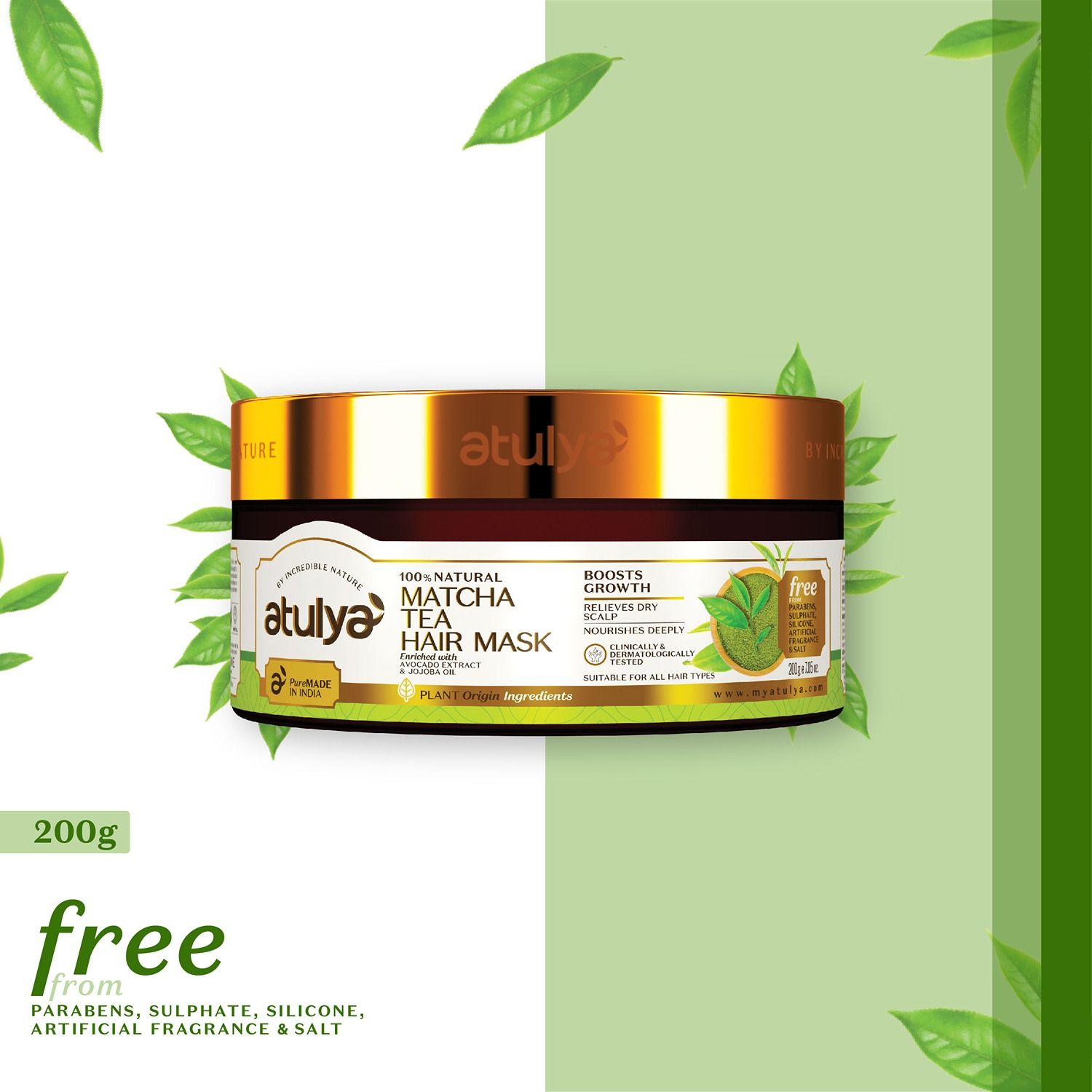 Atulya Matcha Tea Hair mask