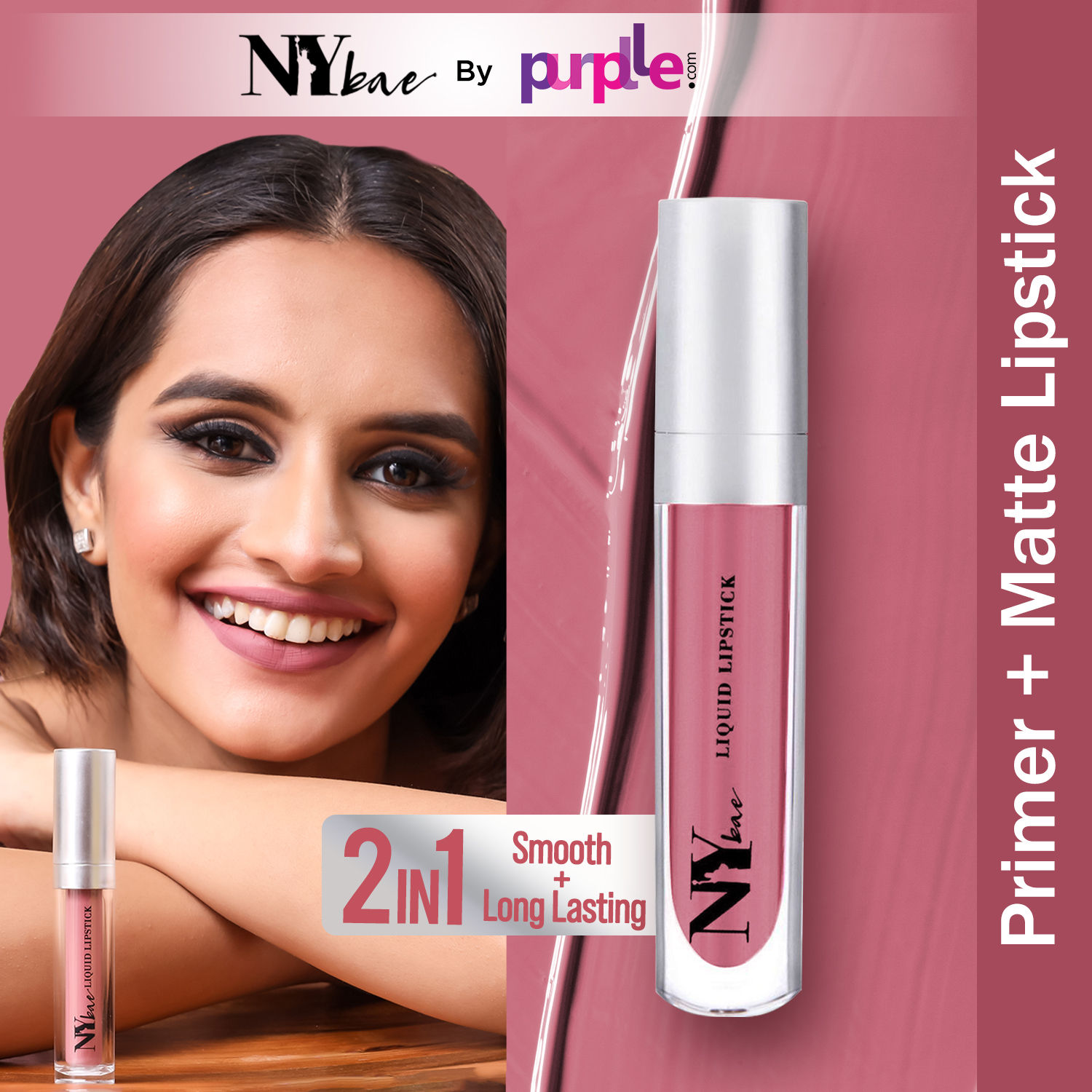 Buy NY Bae Primer + Matte Confessions of a Lipaholic Liquid Lipstick
