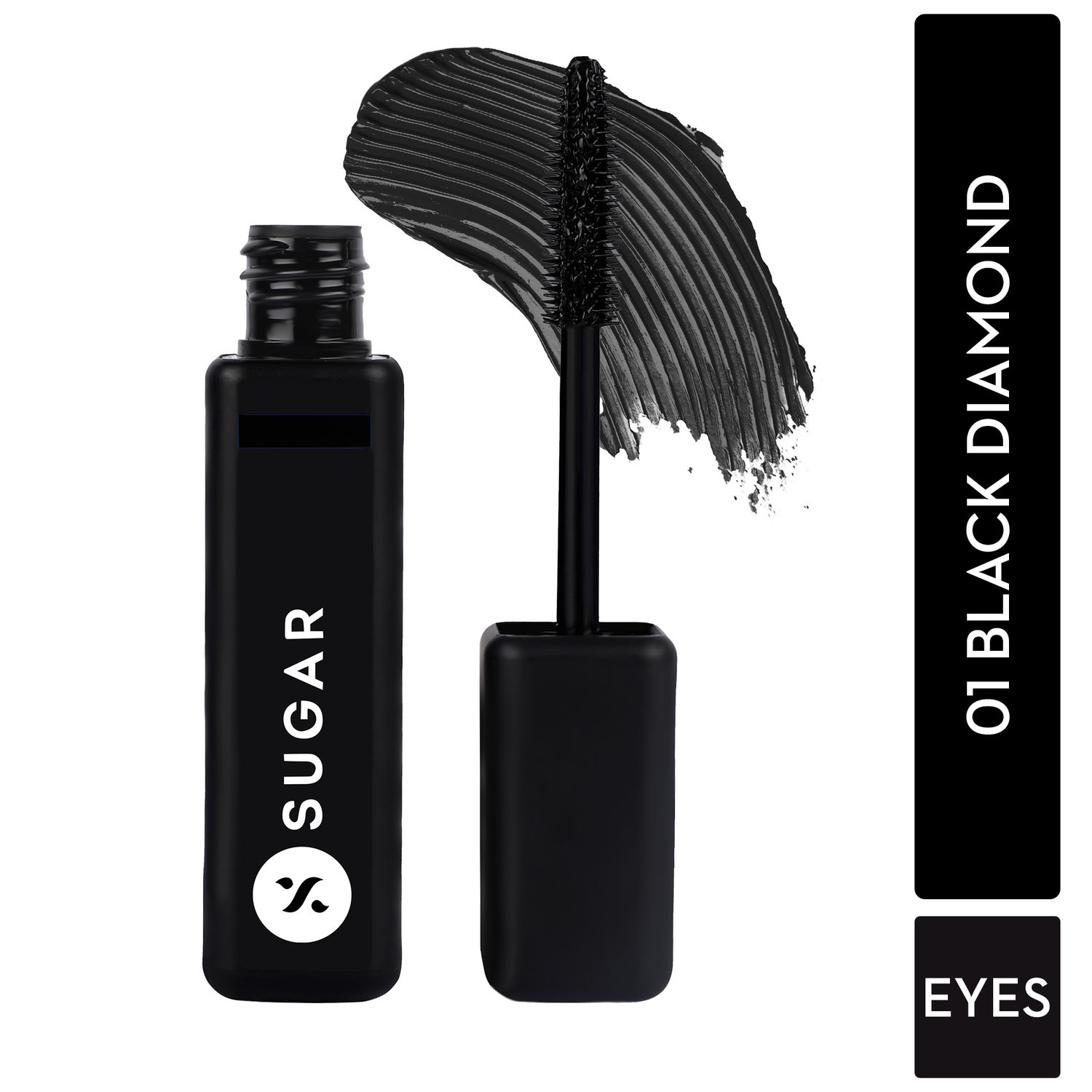 SUGAR Cosmetics Bold Unfold Waterproof Mascara 01 Black Diamond 10 ml