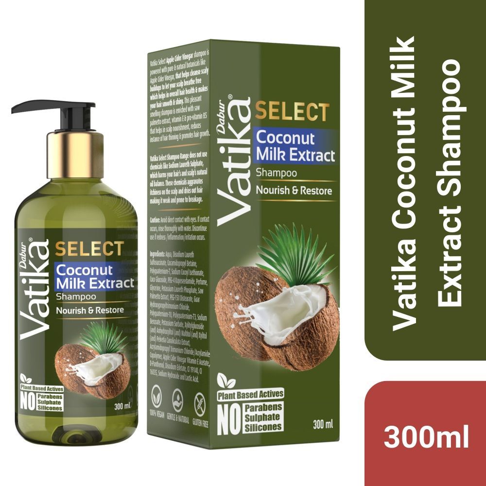 Dabur Vatika Select Coconut Milk Extract Shampoo 300ml