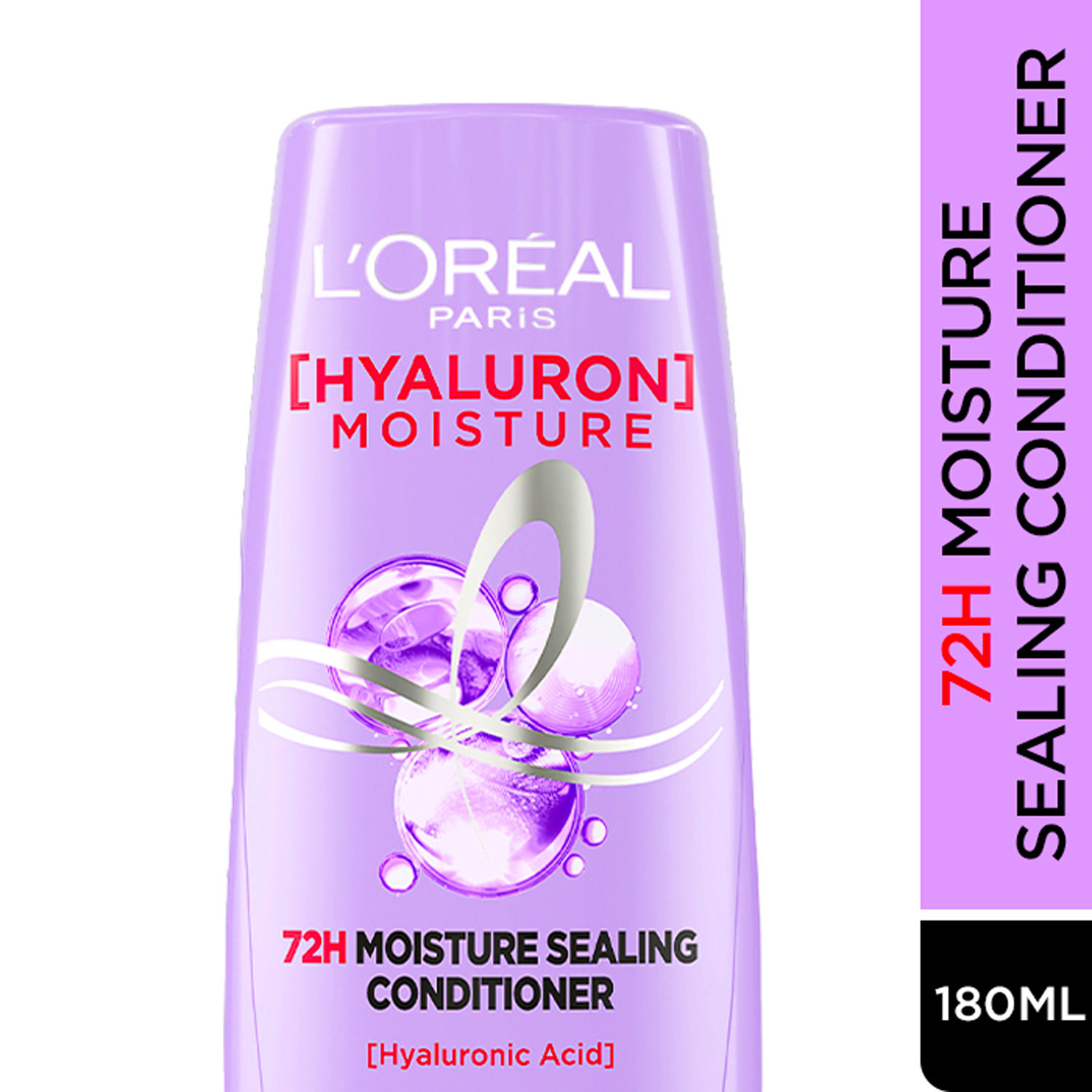 Buy L'Oreal Paris Hyaluron Moisture 72H Moisture Sealing Conditioner | With Hyaluronic Acid | For Dry & Dehydrated Hair | Adds Shine & Bounce 180ml - Purplle