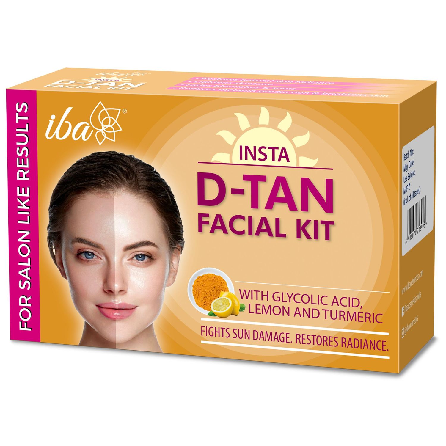 Iba Insta DTan Facial Kit (6 Steps Single Use)