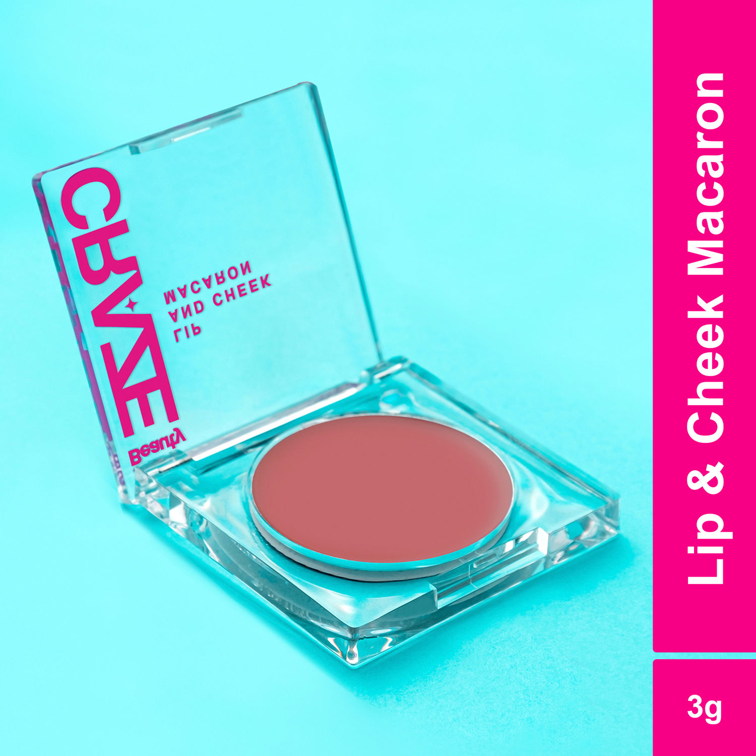 Swiss Beauty Craze Lip and Cheek Macaron | With goodness of Vitamin E and Olive oil | Multipurpose cream for Lips, cheeks and eyelids |Shade-4, Pink Jelly |