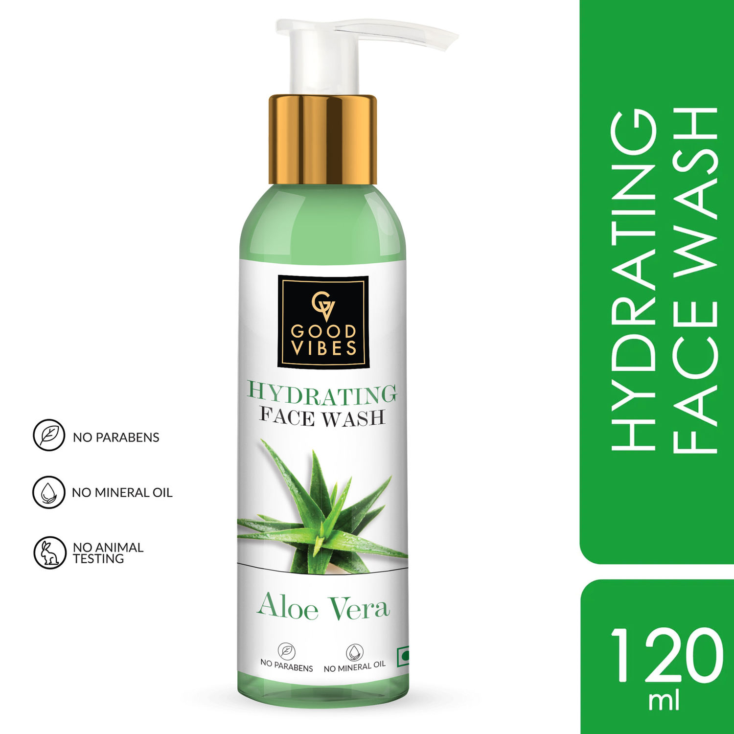 Buy Good Vibes Hydrating Face Wash Aloe Vera (120 ml) Online Purplle