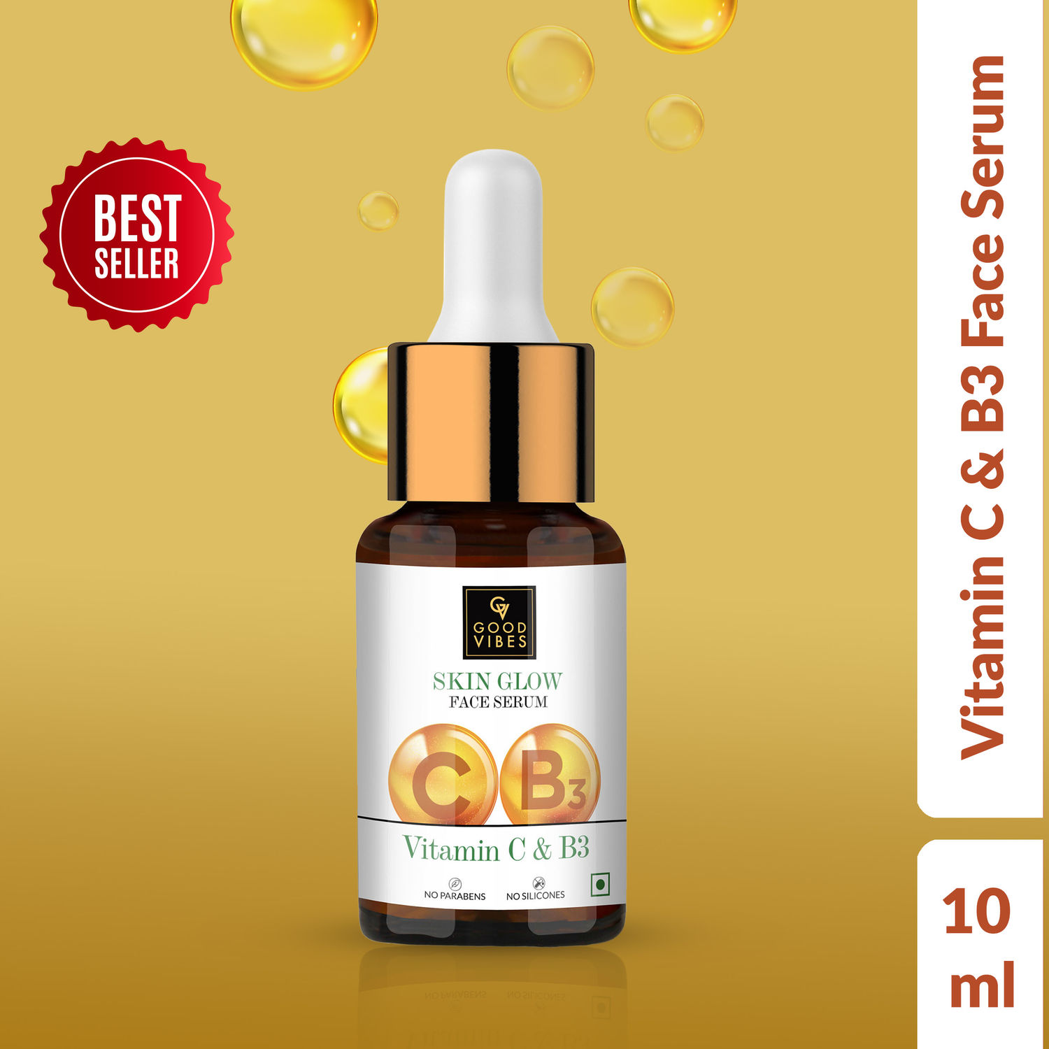 Buy Good Vibes Skin Glow Serum Vitamin C & Vitamin B3 (10 ml) Online