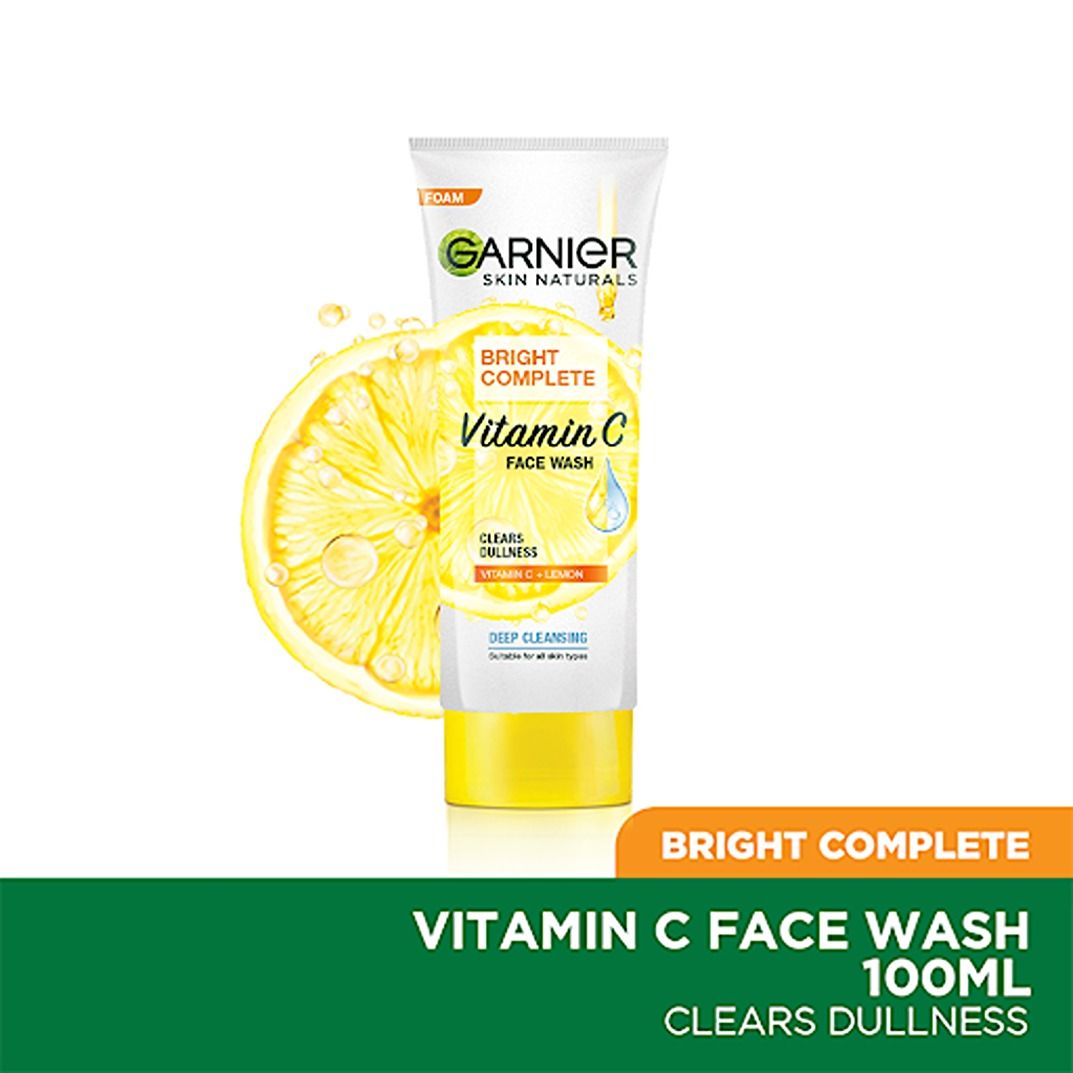 Buy Garnier Bright Complete Brightening Facewash (100 g) Online Purplle