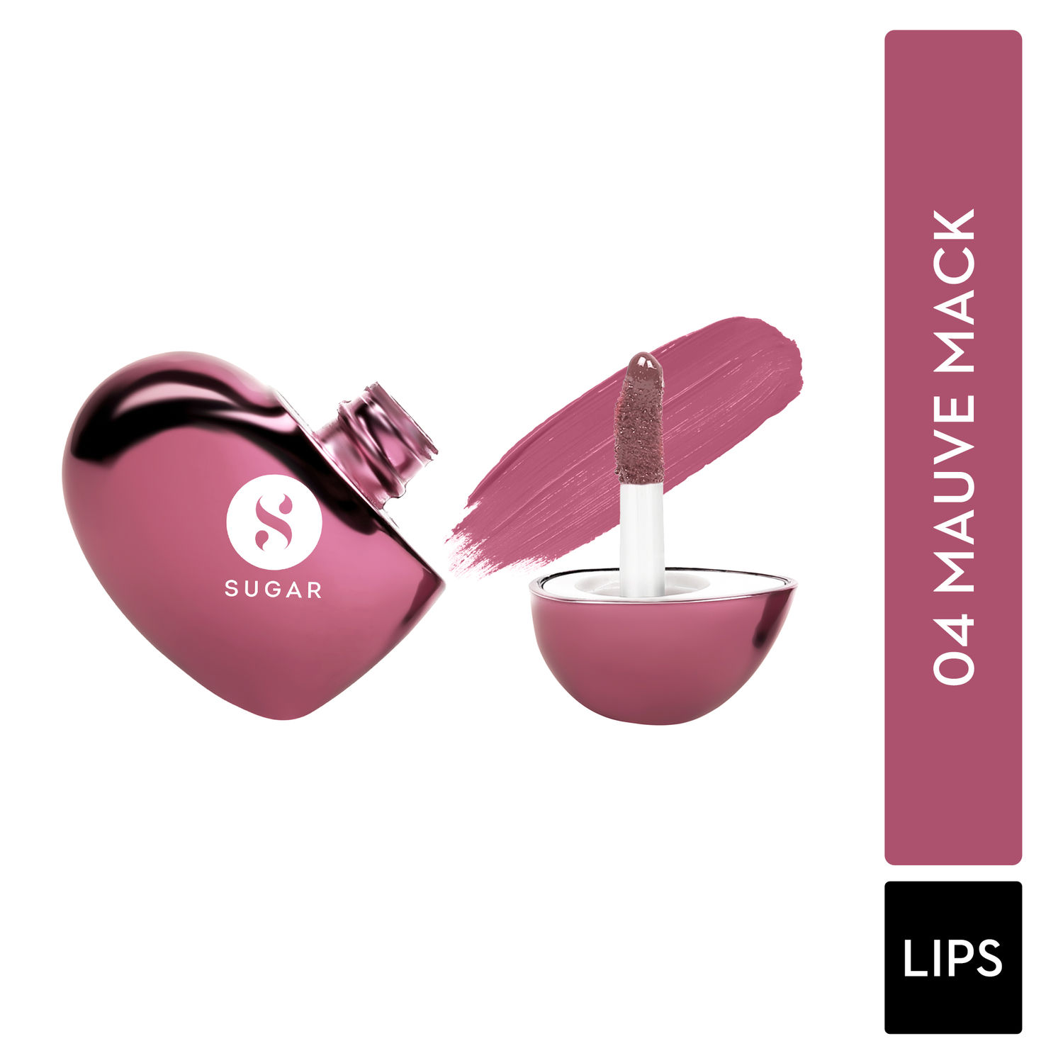 SUGAR Cosmetics LA LA Love 18HR Liquid Lipstick - 04 Mauve Mack - ml