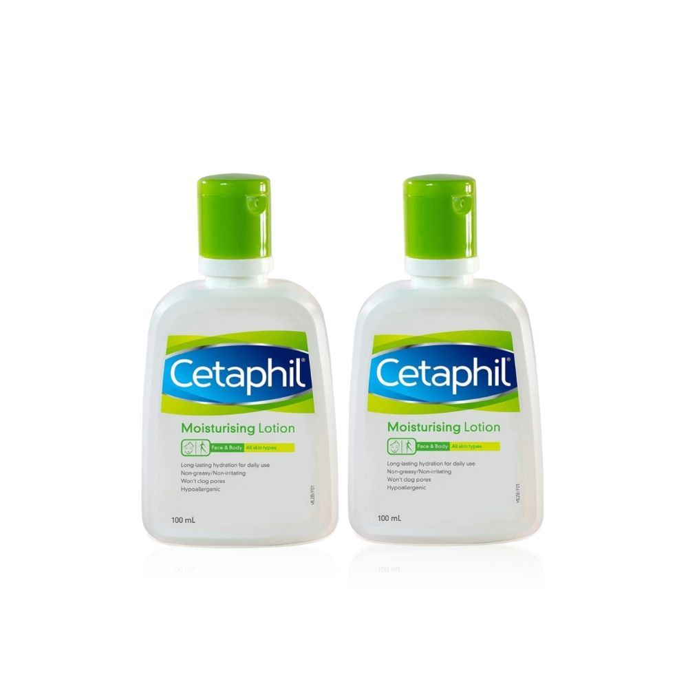 Cetaphil Moisturising Lotion All Skin Type,Face & Body (100 ml) - Pack of 2