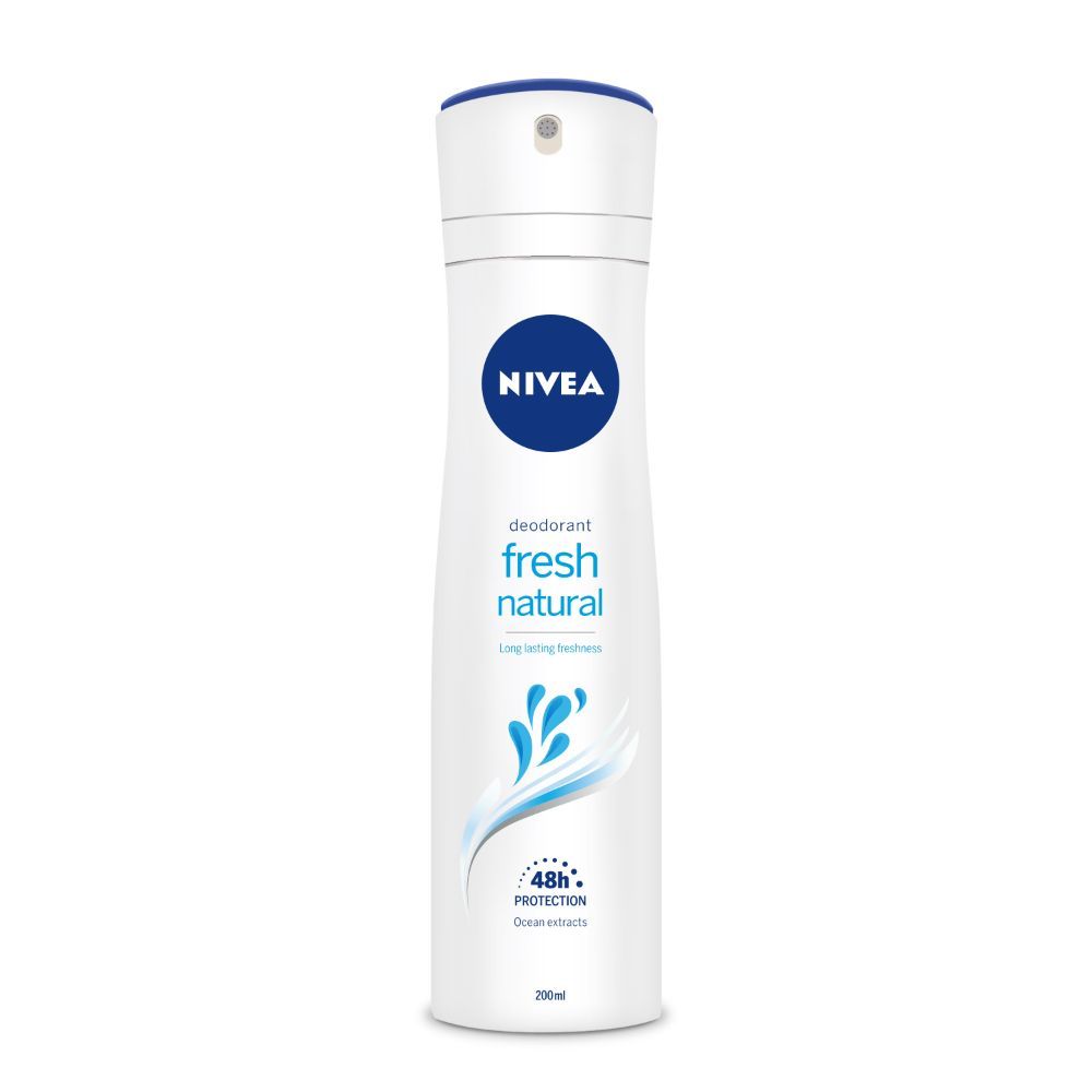 NIVEA Deo Spray Fresh Natural Non Antiperspirant, Female 200ml