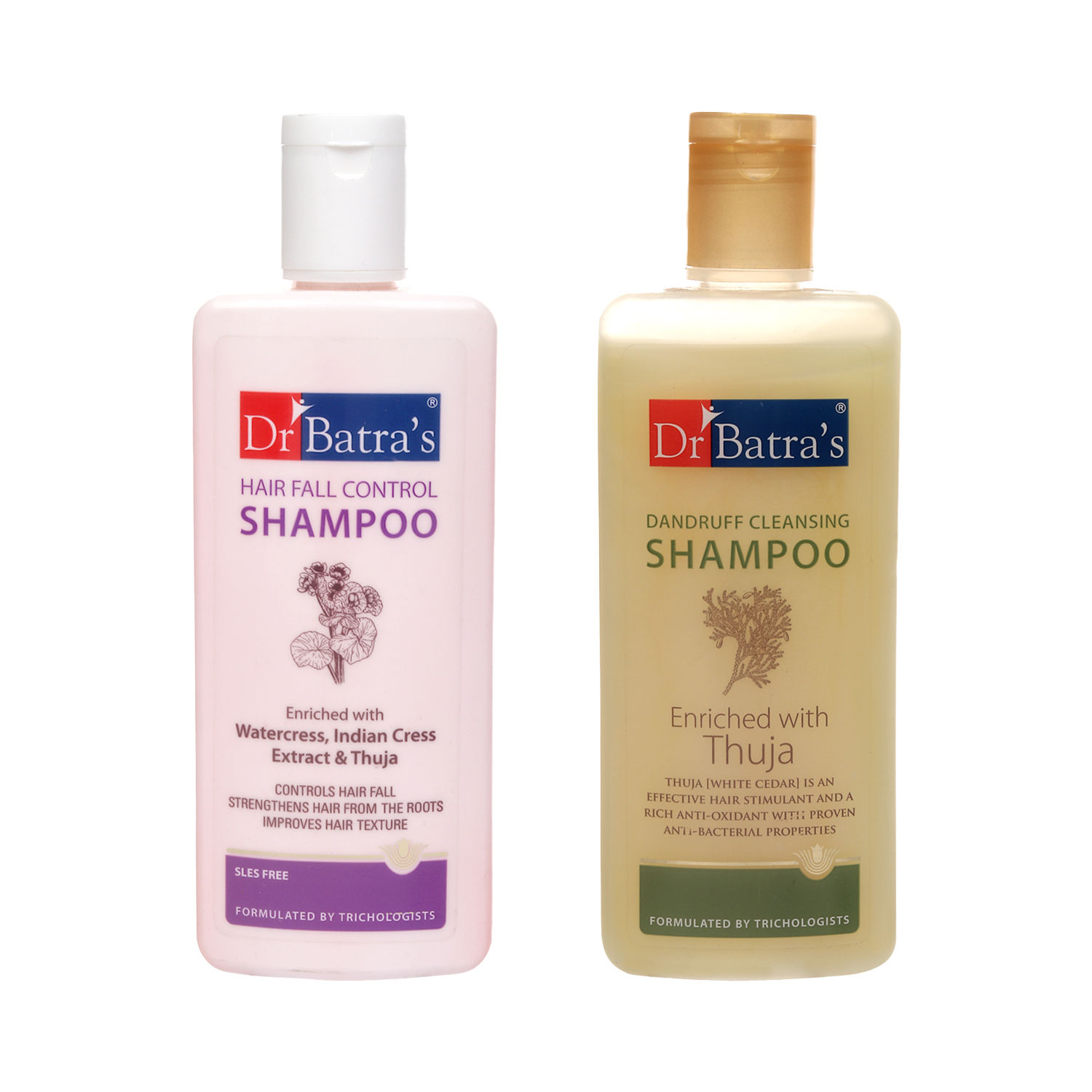 Dr Batras Hair Fall Control Shampoo  500ml Conditioner  200ml Enriched  with Thuja Deep Nourishment Pack of 2  JioMart
