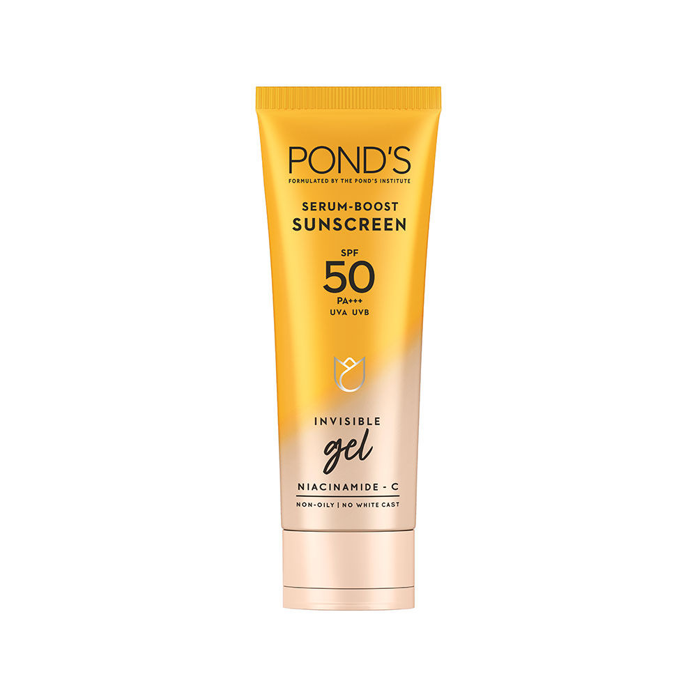 Buy POND'S Serum boost Sunscreen gel SPF 50 100g - Purplle
