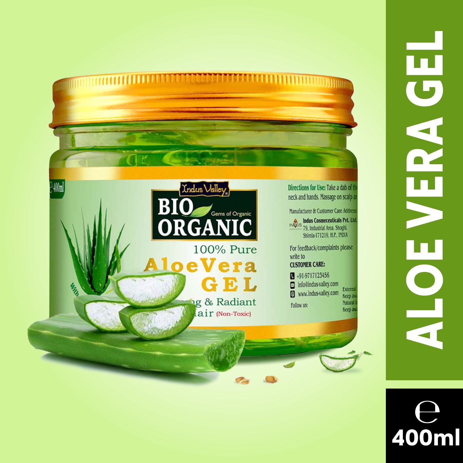 Buy valley Bio Organic AloeVera Gel (400 ml) | Purplle