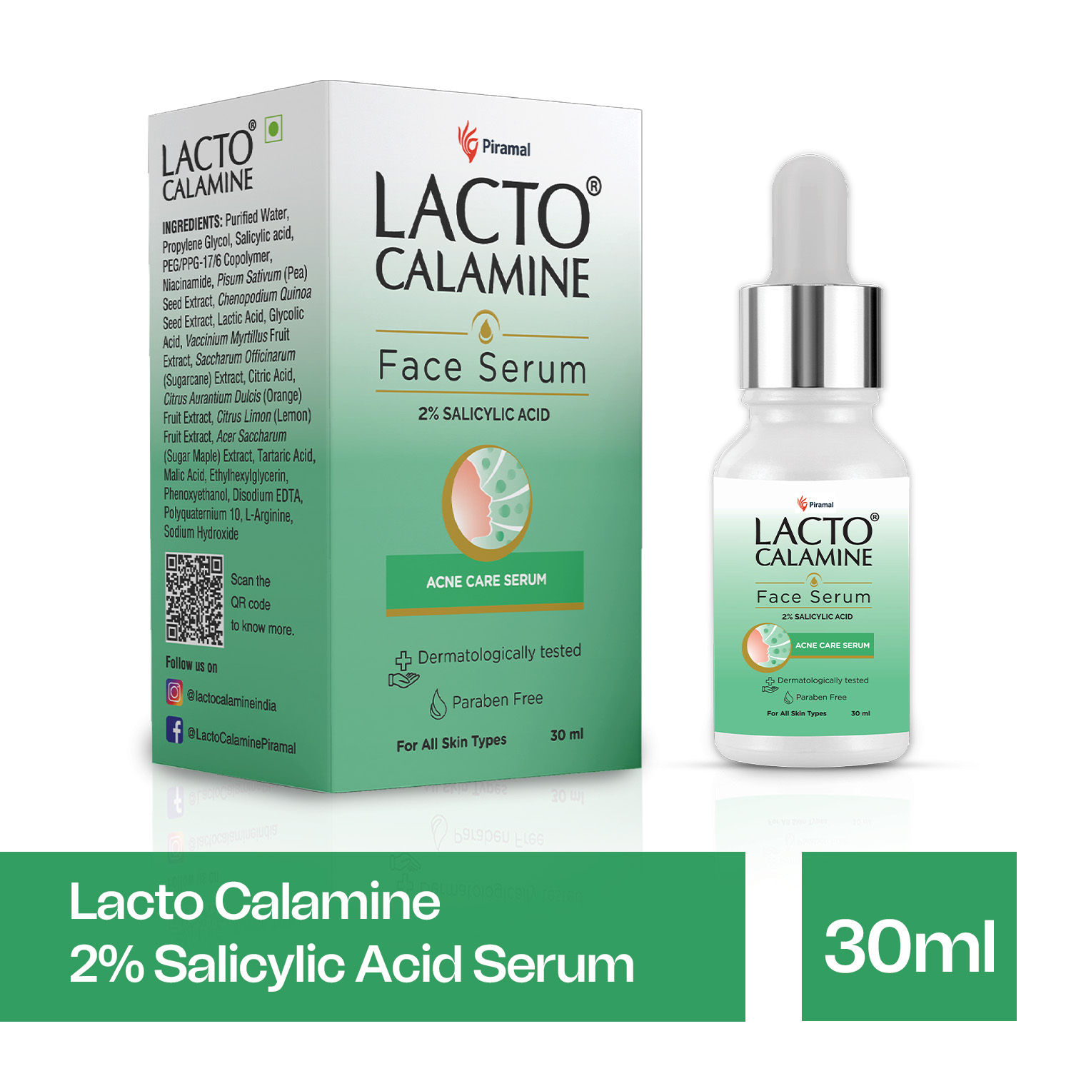 Lacto Calamine 2 Salicylic acid face serum, for fighting acne & acne