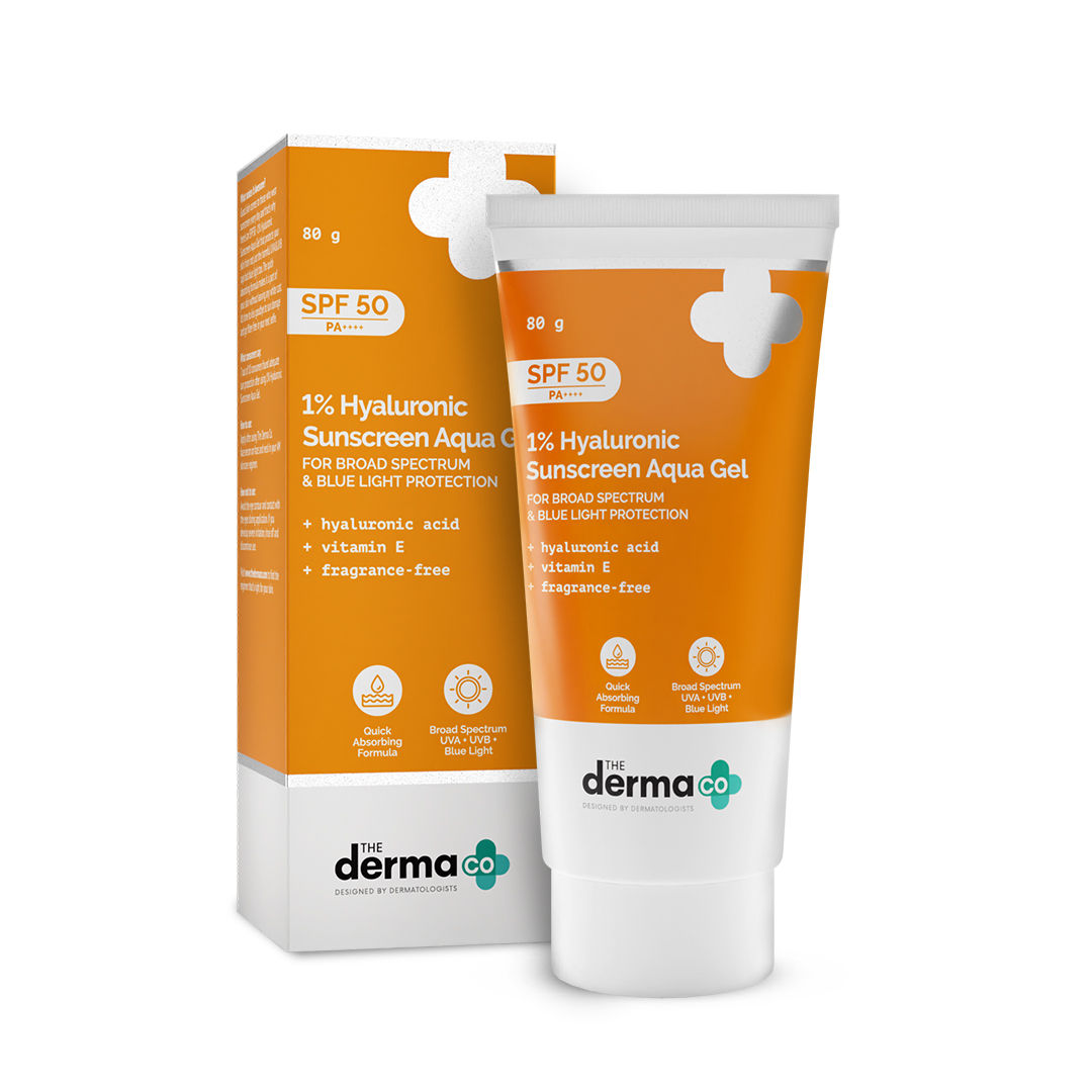 The Derma Co.1 Hyaluronic Sunscreen SPF 50 Aqua Gel, PA