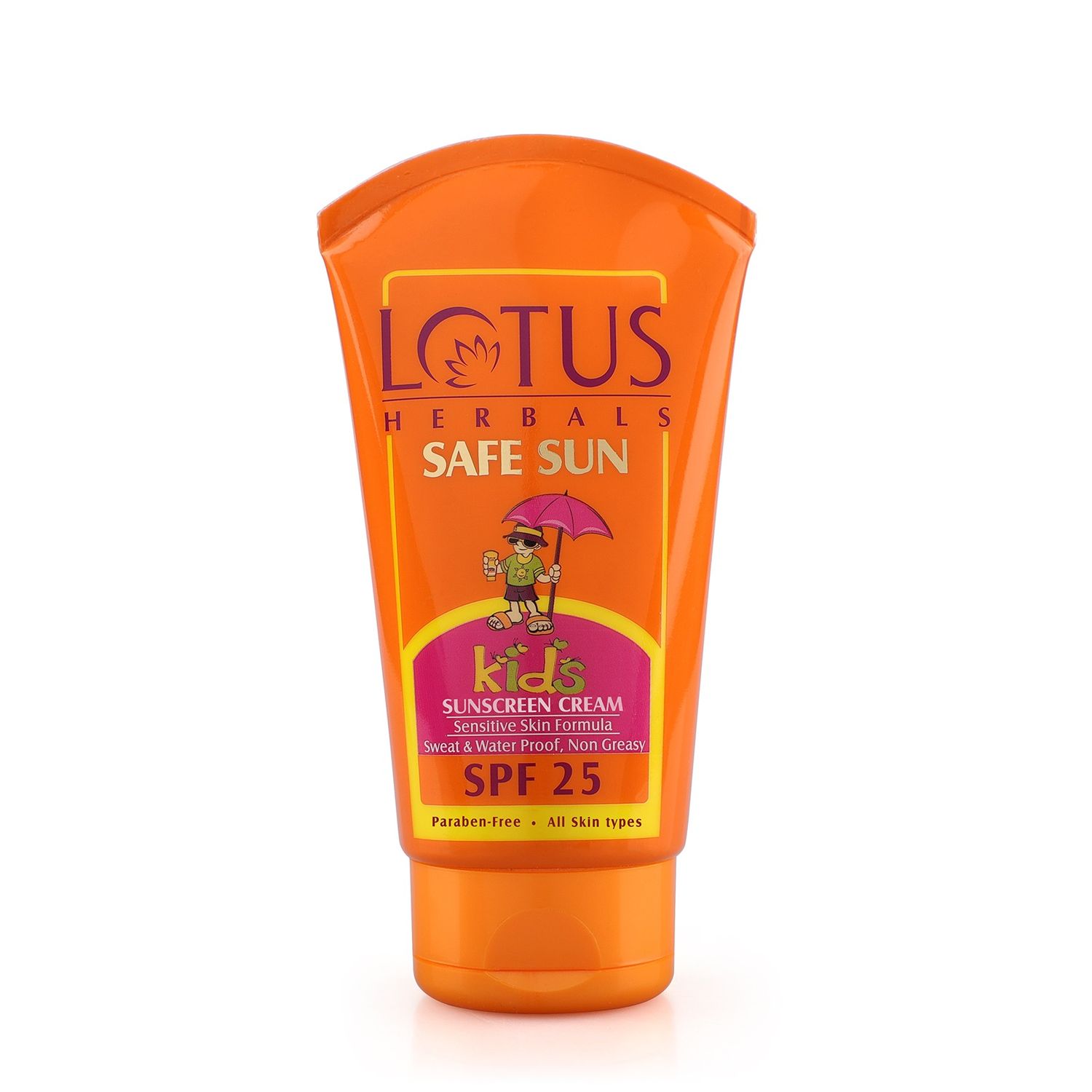 Buy Lotus Herbals Kids Sun Block Cream SPF25 (50 g) Online Purplle