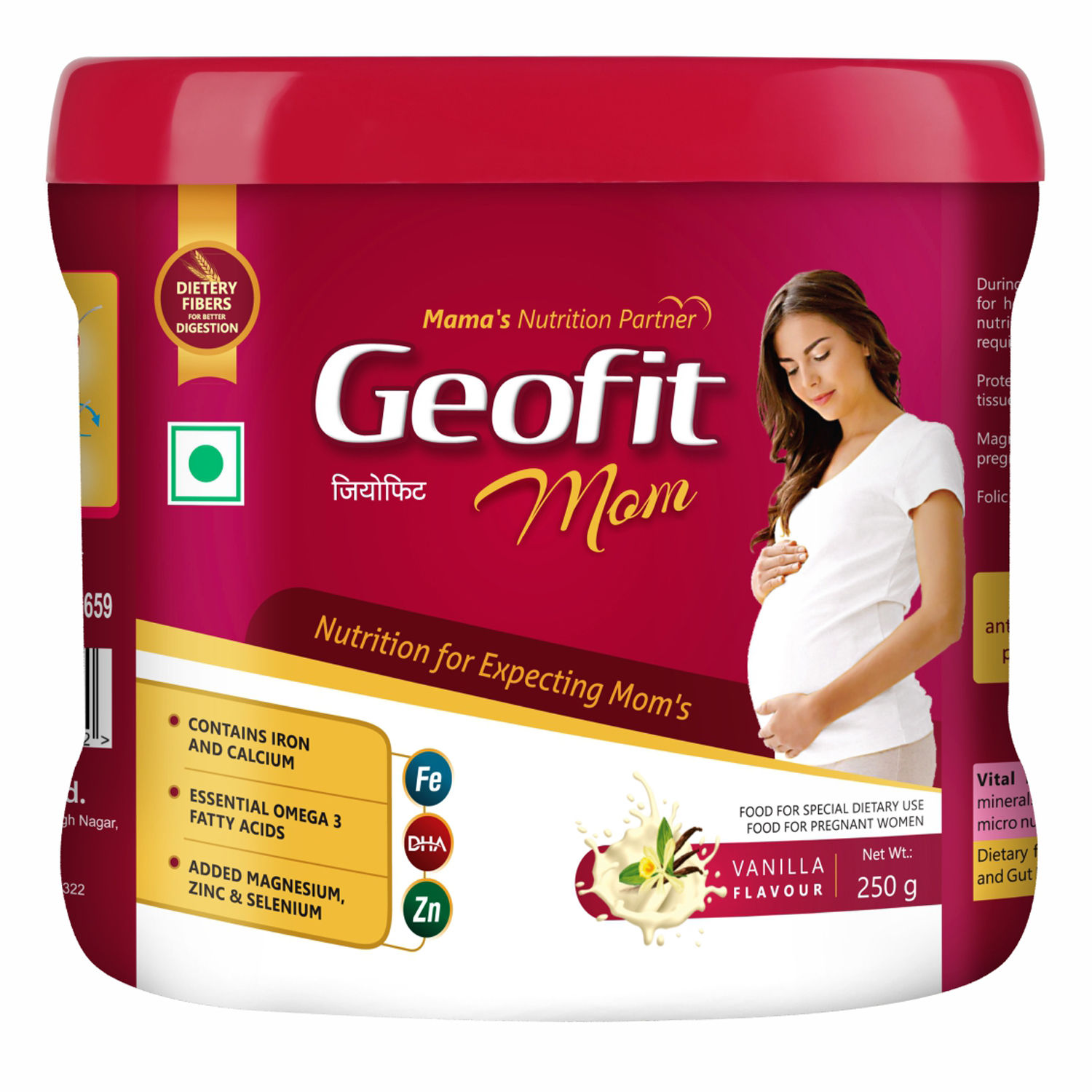 Geofit Geofit Nutrition Powder for Mom Vanilla Flavoured 250gNutrition
