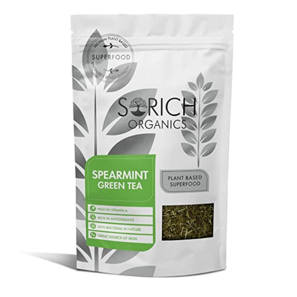 Sorich Organics Spearmint Green Tea 50 Gm Helps in Hormonal
