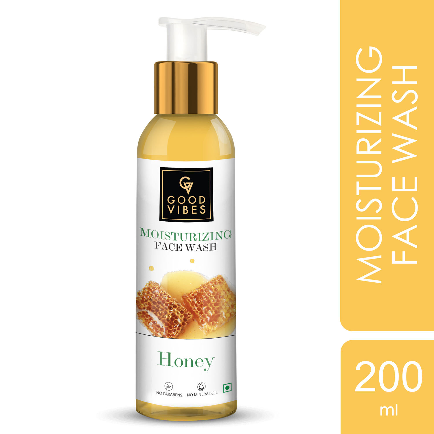 Buy Good Vibes Moisturizing Face Wash Honey (200 ml) Online Purplle