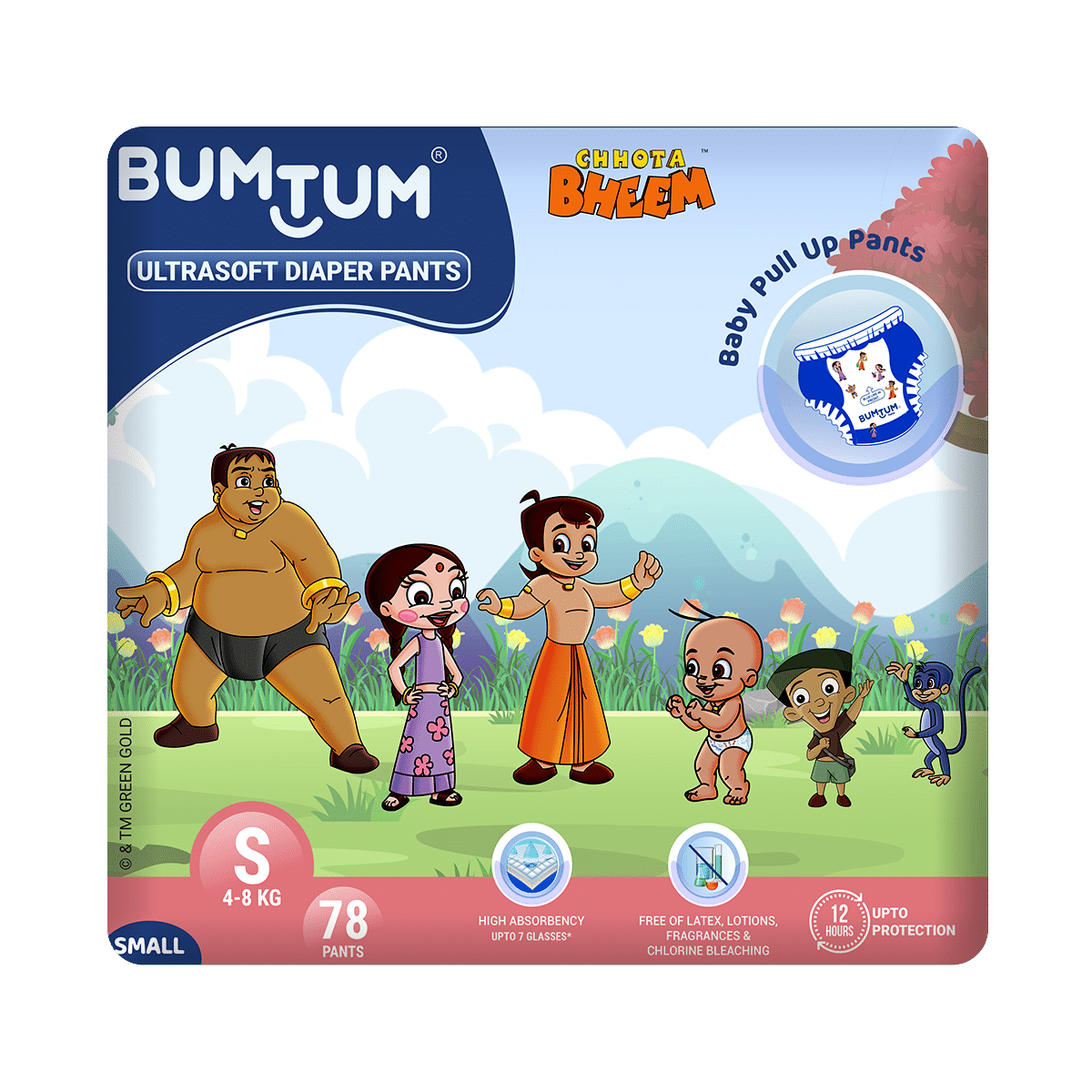 Buy Bumtum Baby Diaper Pants Medium Size 216 Count Double Layer Leakage  Protection Infused With Aloe Vera Cottony Soft High Absorb Technology  Pack of 3 Online at Low Prices in India  Amazonin