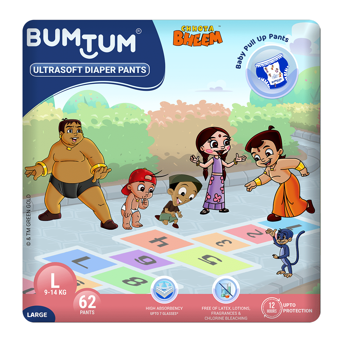 Bumtum Chota Bheem Baby Diaper Pants with Leakage Protection Medium 66  Pieces Online in India Buy at Best Price from Firstcrycom  13114302