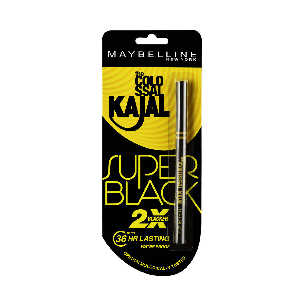 Buy Maybelline New York Colossal Kajal, Super Black - Purplle