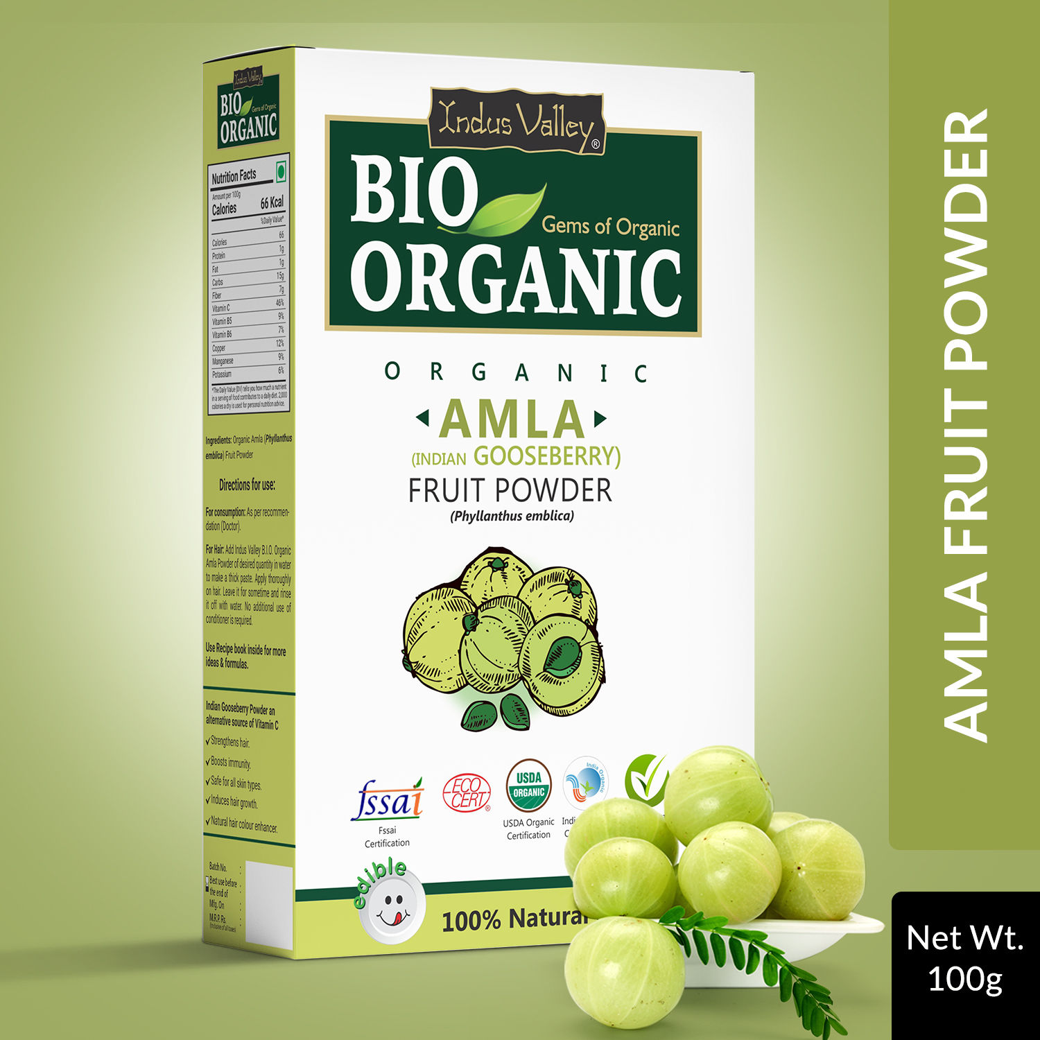 Buy Indus Valley Bio Organic Amla Powder Online Purplle 7970