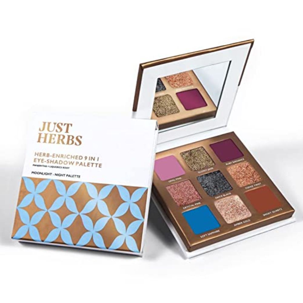 Just Herbs 9 in 1 Eyeshadow Palette Long Wearing And Easily Blendable