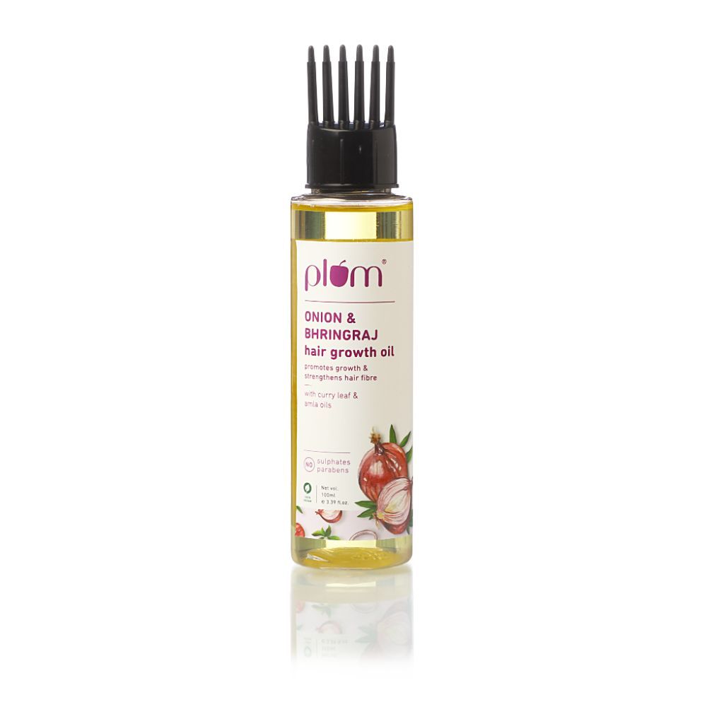 Plum Onion and Bhringraj Hair Growth Oil with Curry Leaf and Amla Oils