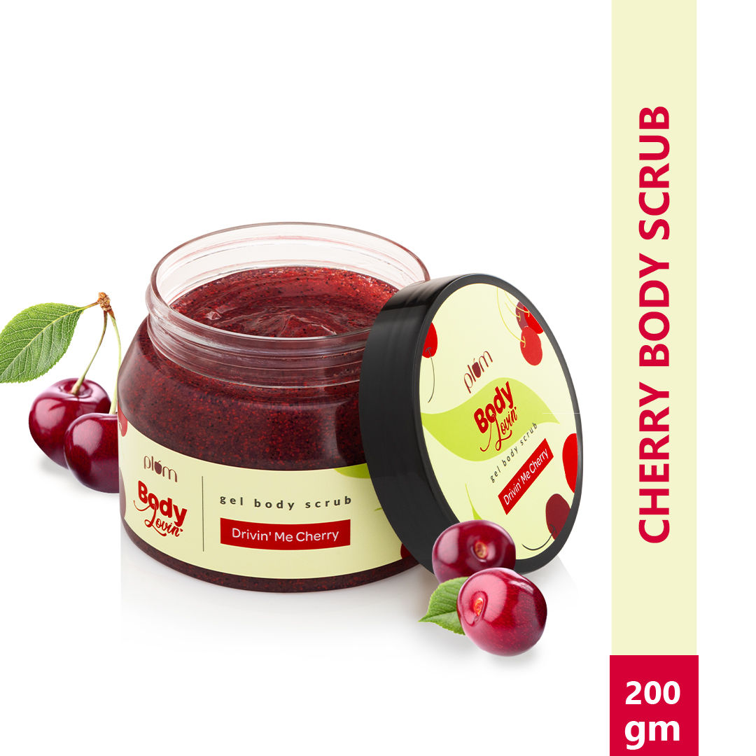 Buy Plum BodyLovin' Drivin' Me Cherry Gel Body Scrub (200 g) Online
