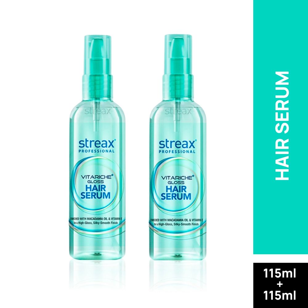 2 X Streax Professional Vitariche Gloss Hair Serum - 100ml free shipping |  eBay