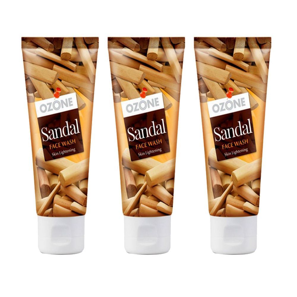 Ozone Sandal Face Wash 100 ML Pack of 3