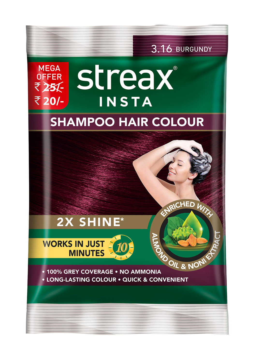 BSY Noni Dark Brown Hair Color Shampoo 5 minutes hair color – PRiiS Trading  Company