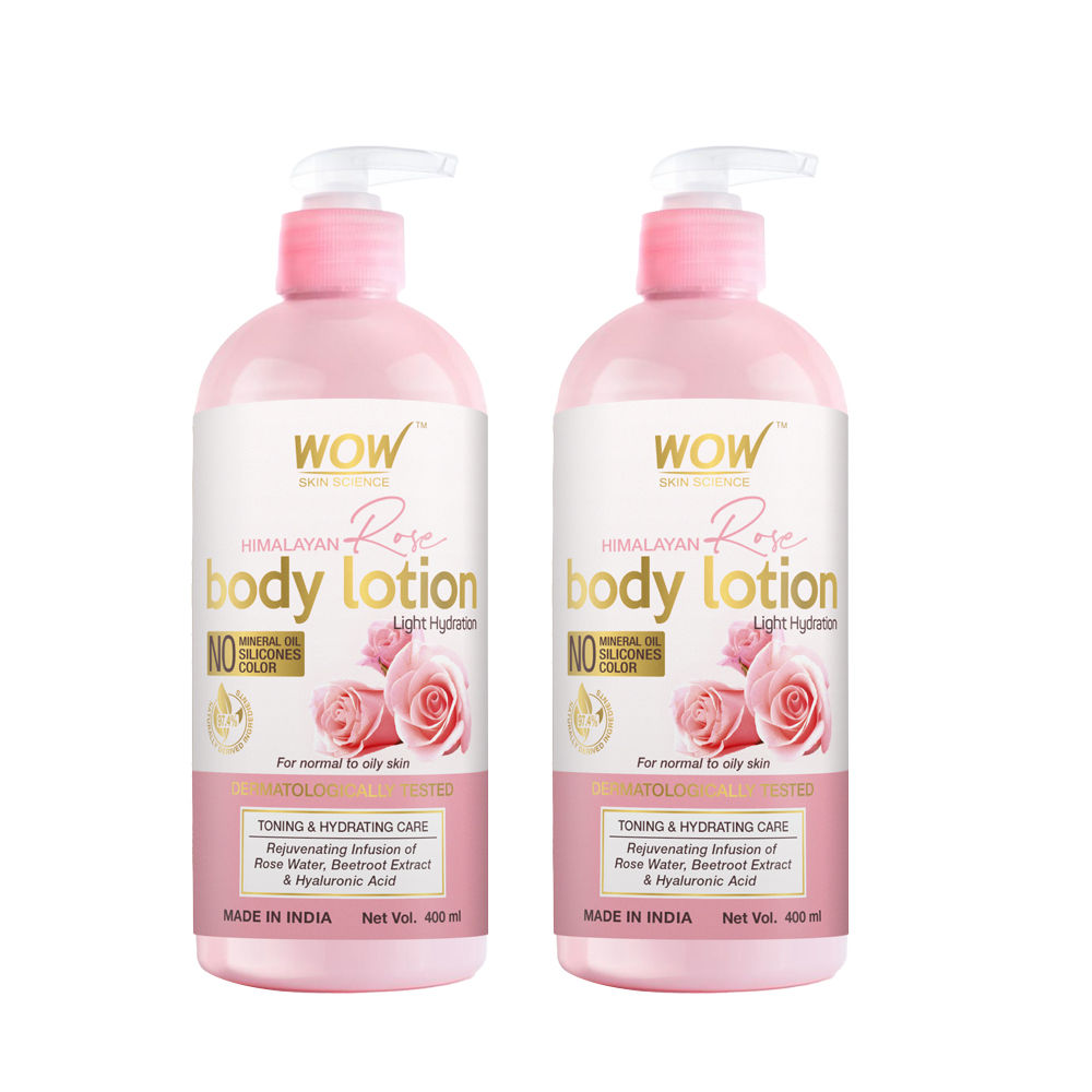 WOW Skin Science Himalayan Rose Body Lotion For Light Hydration