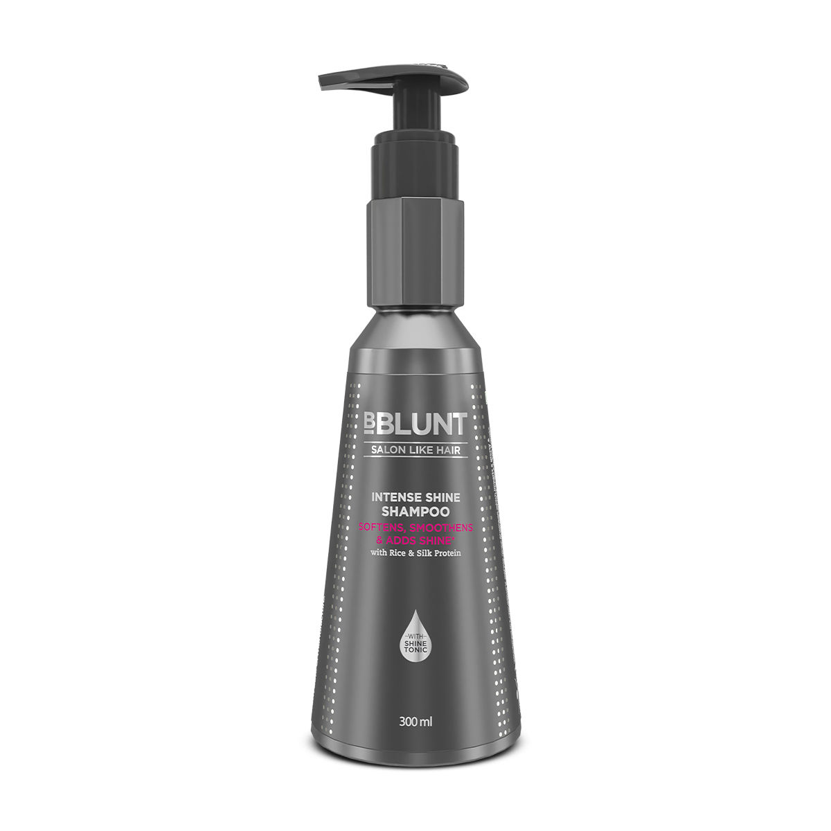 BBLUNT Intense Shine Shampoo with Rice & Silk Protein for 23X* Shinier