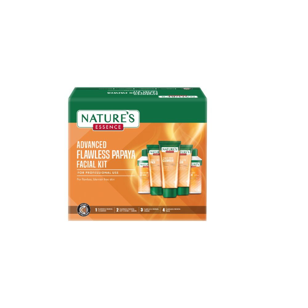 Nature's Essence Flawless Papaya Facial Kit (180 g + 100 ml)