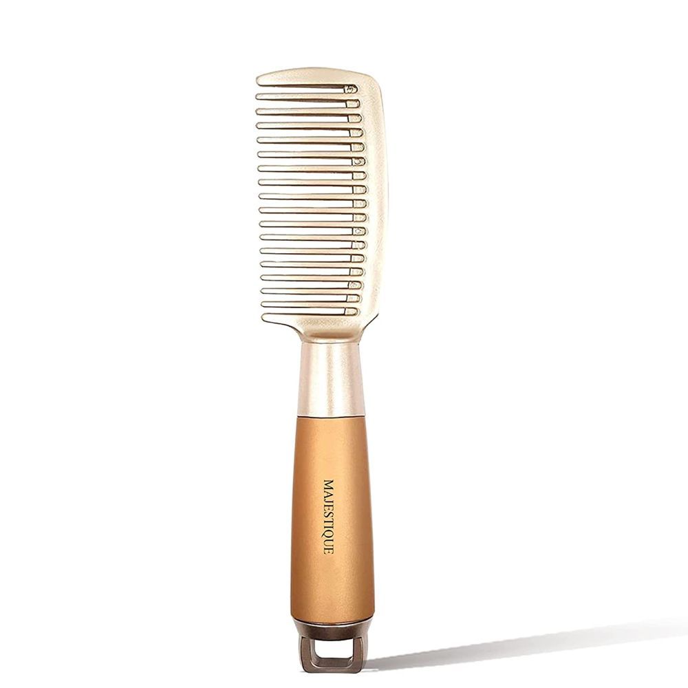Majestique Wide Tooth Comb Detangler Premium Golden Series 8 Inch Big Comb HR101
