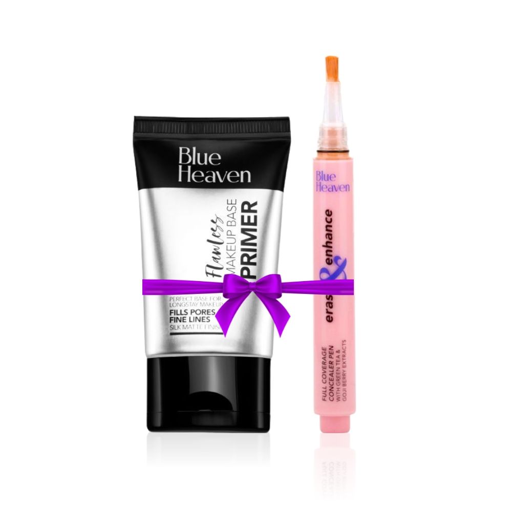 Blue Heaven Flawless Makeup Base Primer + Blue Heaven Erase & Enhance