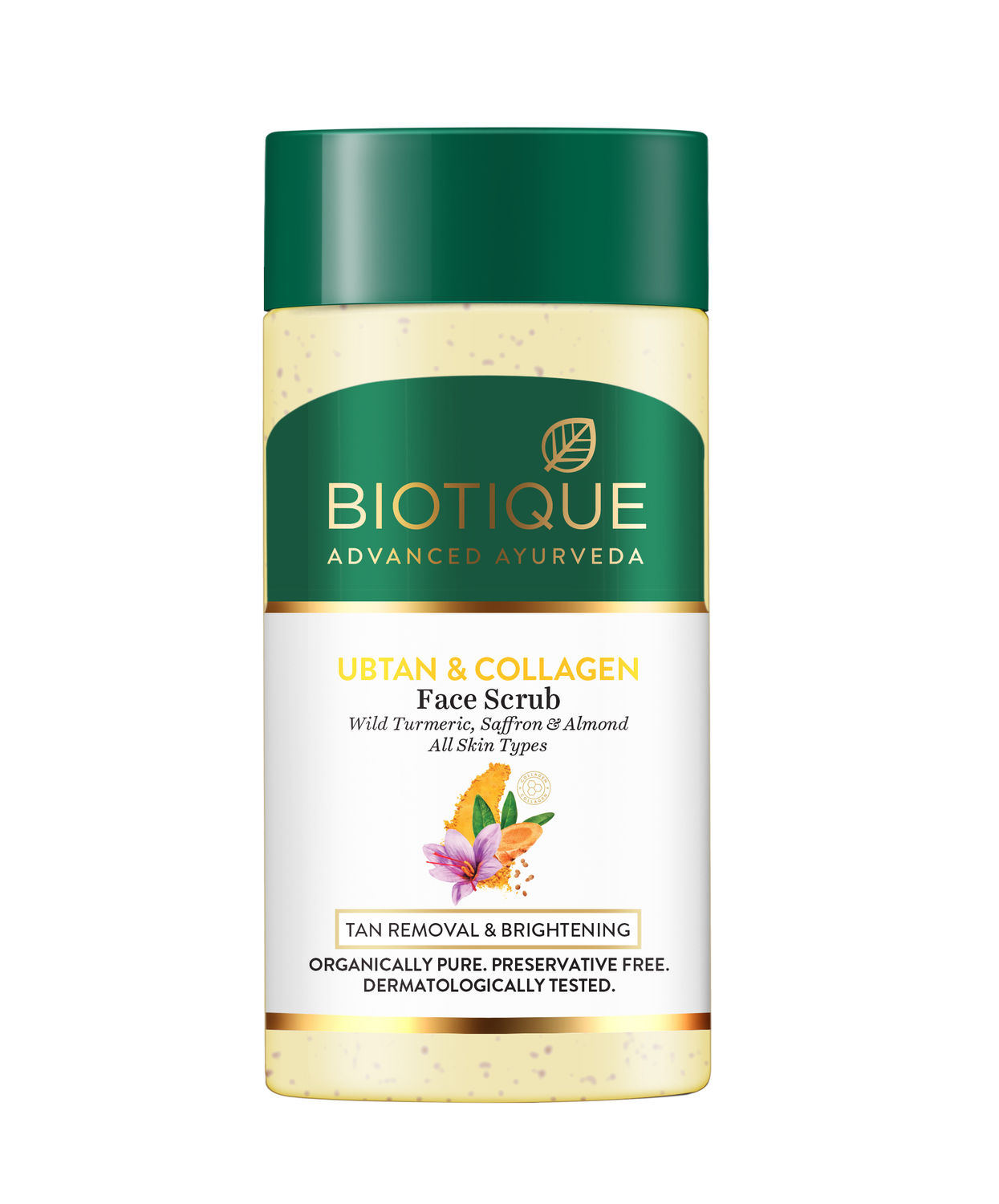 BIOTIQUE UBTAN & COLLAGEN Face Scrub 100g