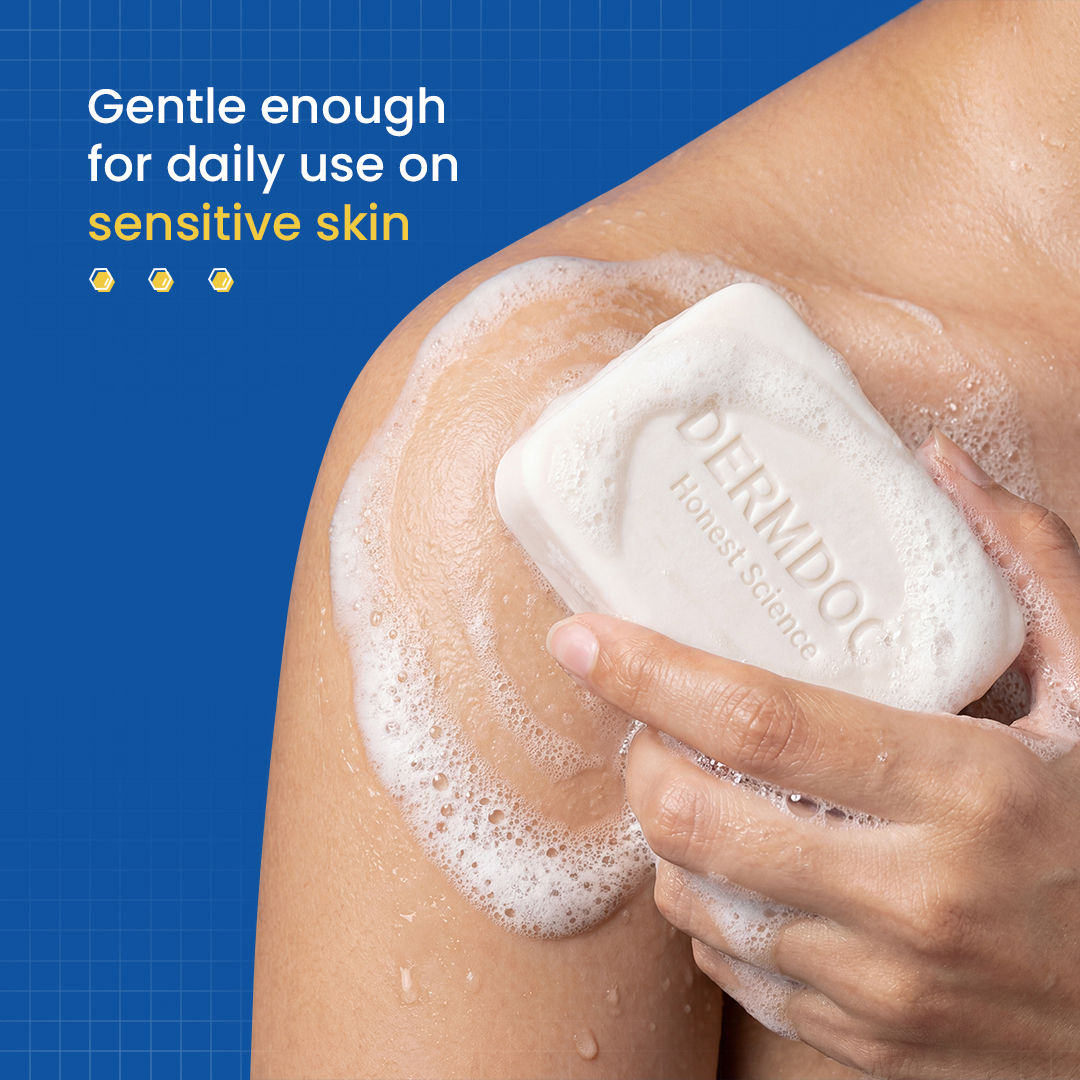 Reviews of DERMDOC 0.5% Glutathione Cleansing Soap Bar (75 gm) | Soap Free Formula | Sensitive Skin Friendly | Skin Brightening
