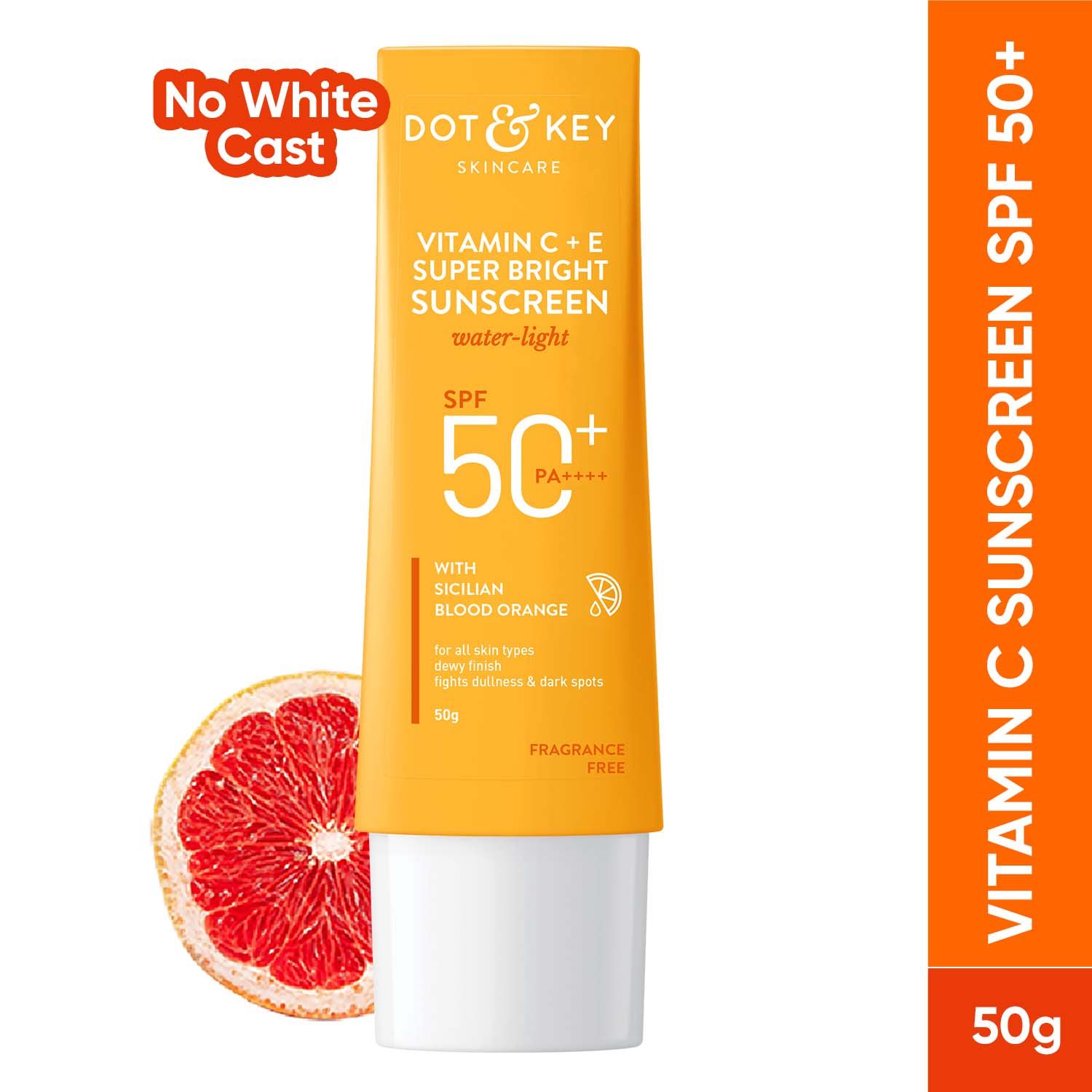 Dot & Key Vitamin C+E Super Bright Sunscreen, SPF 50 PA+++ (50 g)
