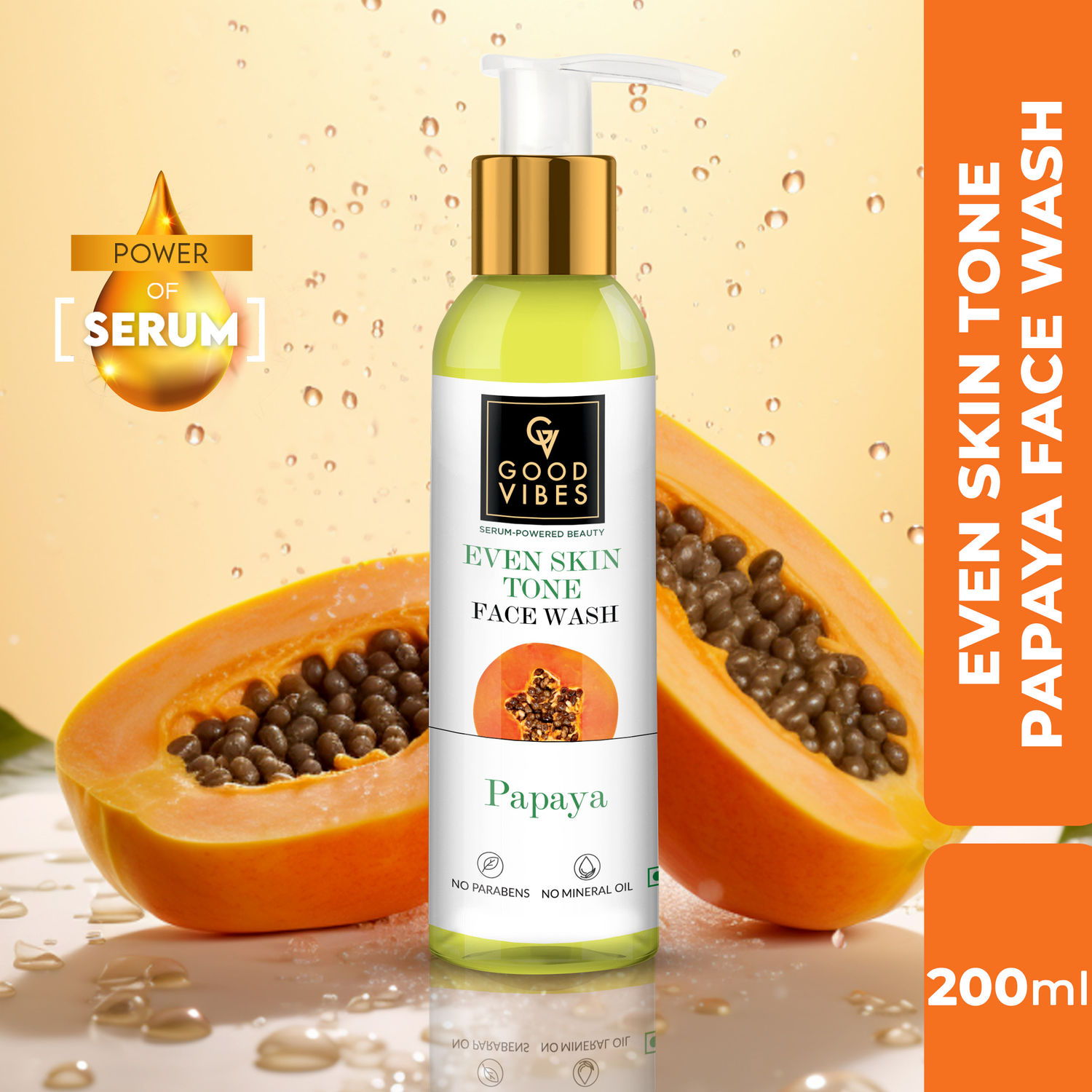 Good Vibes Brightening Face Wash Papaya (200 ml)