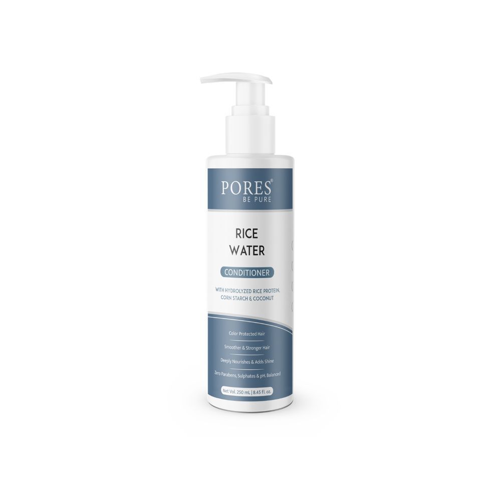 PORES Be Pure Rice Water Conditioner with Rice Protein, Corn Starch