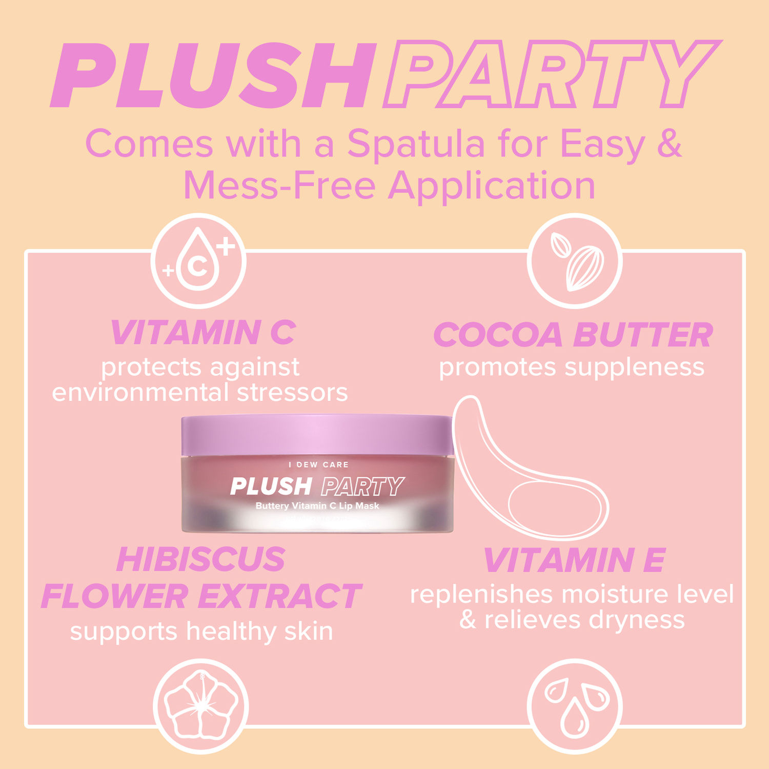 i dew care vitamin c lip mask I DEW CARE PLUSH PARTY, Vitamin C Lip Mask