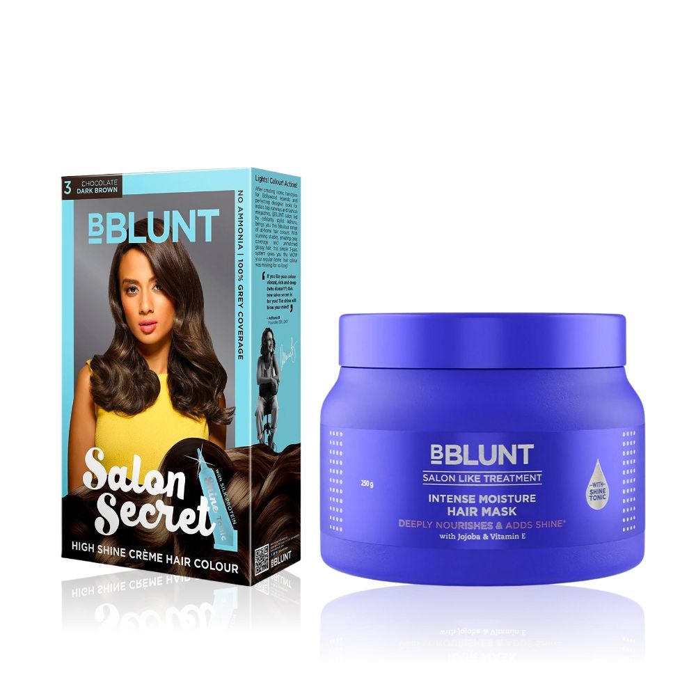 BBLUNT Salon Secret High Shine Creme Hair Colour Chocolate Dark Brown