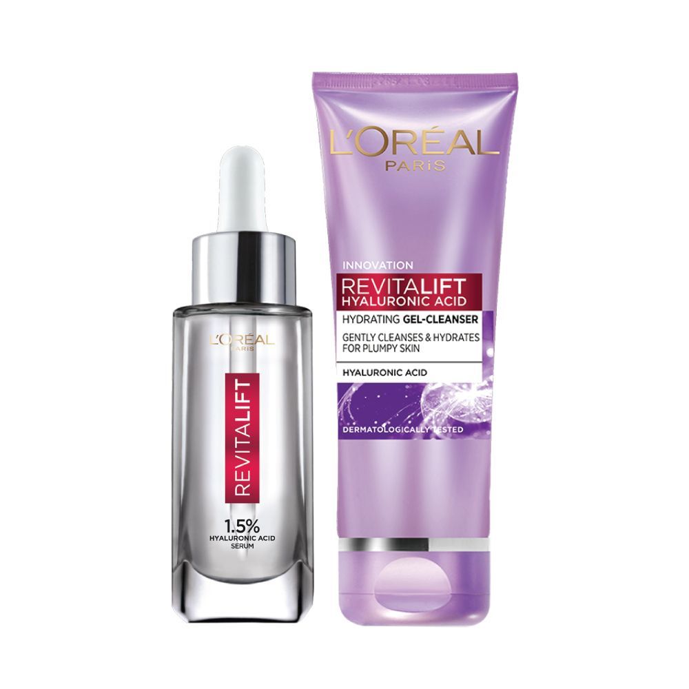 L’Oreal Paris Revitalift Hyaluronic Acid Skincare Routine Hyaluronic