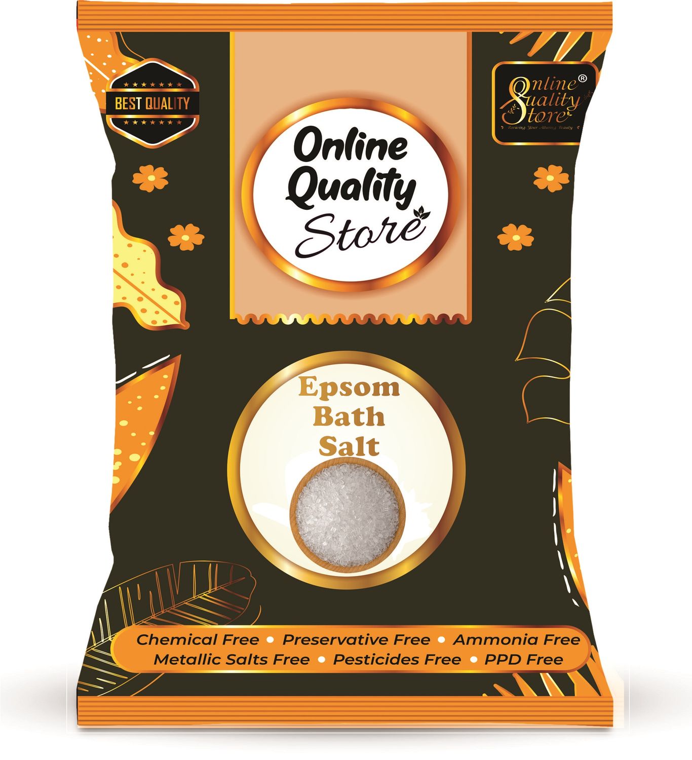 Online Quality Store Epsom Bath Salt 400 g bath salt for muscle