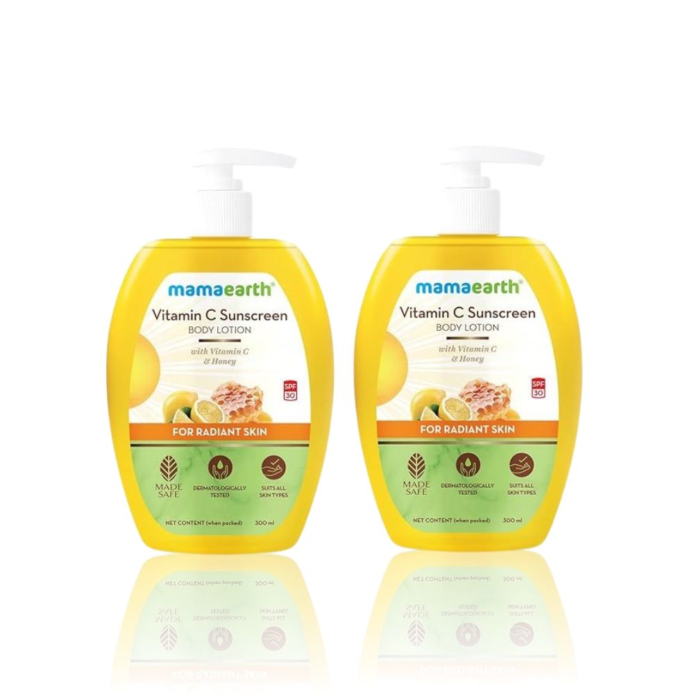 Mamaearth Vitamin C Sunscreen Body Lotion SPF 30 with Vitamin C & Honey