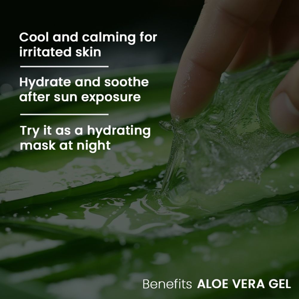 AromaMusk Aloe Vera Gel For Face, with Pure Aloe Vera & Vitamin E for Skin  and Hair - 200ml (No Alcohol, Chemical & Paraben Free)