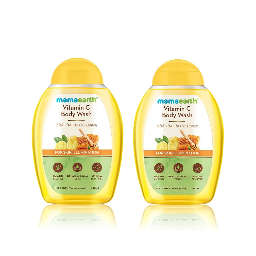 Mamaearth Vitamin C Body Wash with Vitamin C & Honey for Skin