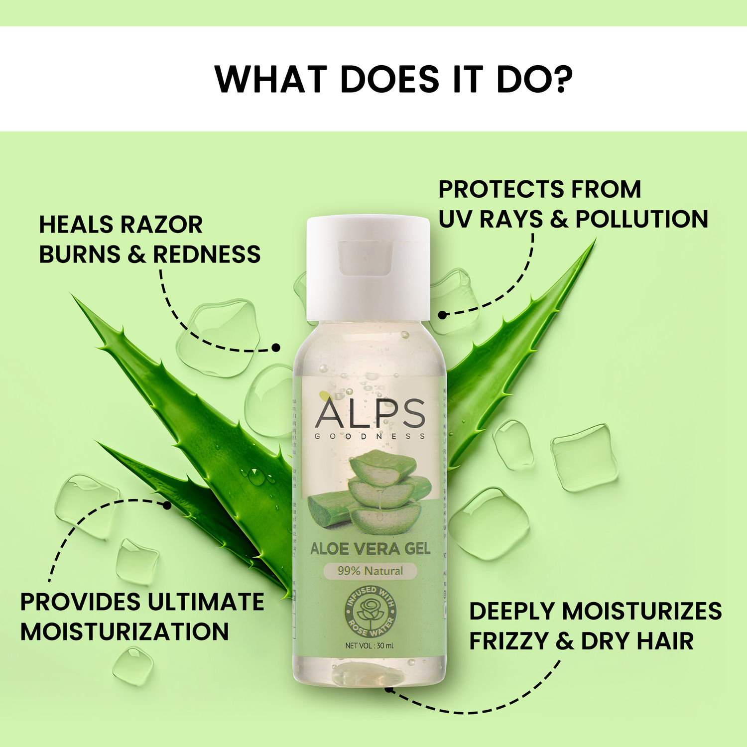 Alps Goodness Aloe Vera Gel 99% Pure (300ml)